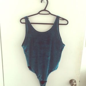 Mermaid velvet bodysuit